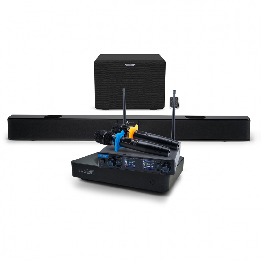 Hi-End караоке-система EVOBOX Premium + EvoSoundBar (саундбар с караоке) в Кирове