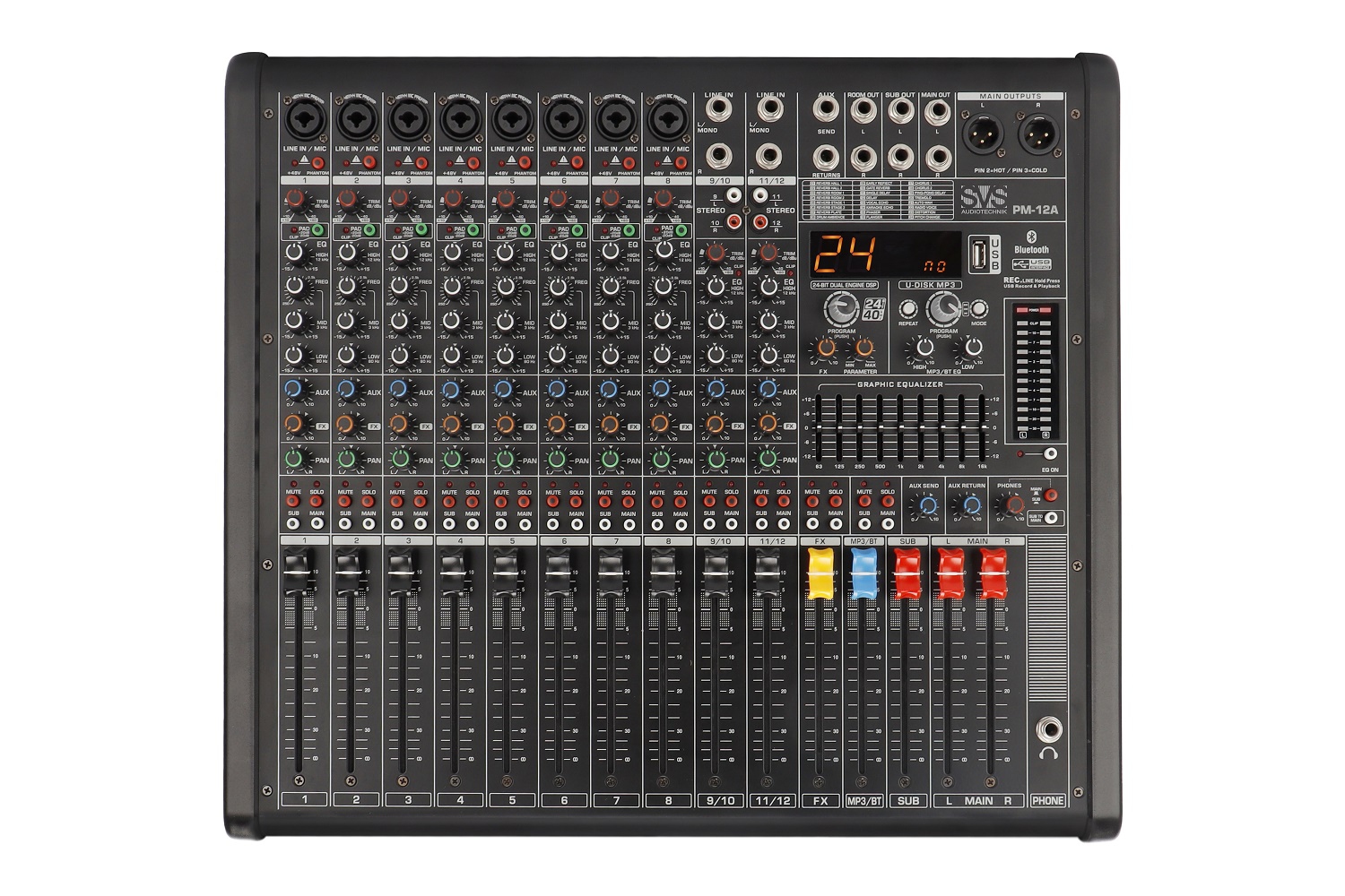 SVS Audiotechnik mixers PM-12A Активный аналоговый микшерный пульт, 12-канальный в Кирове